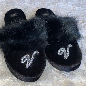 VS glitter slippers